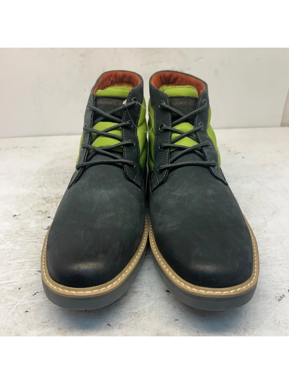 Hawke & Co Men's Mid-Cut Hunter Chukka Boots Navy Leather Size 12M